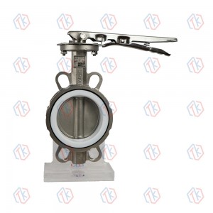 不銹鋼手柄對夾蝶閥